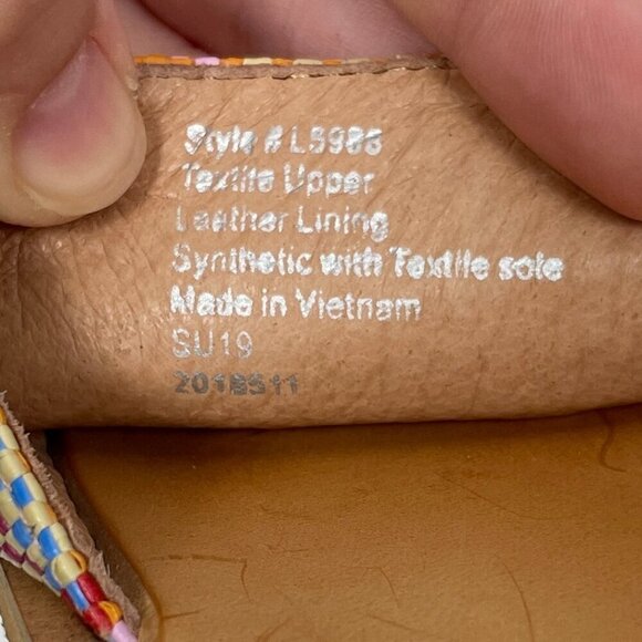 MADEWELL Size 9 The Maddie Slide Textile Weaved Colorful Sandal - Picture 12 of 12